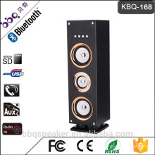 Mais vendido KBQ-168 alto-falante torre sem fio Bluetooth com 3000 mAh bateria embutida / rádio FM